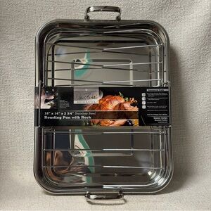 DAVID BURKE Restauranteur
18" × 14" Stainless Steel Roasting Pan With Rack